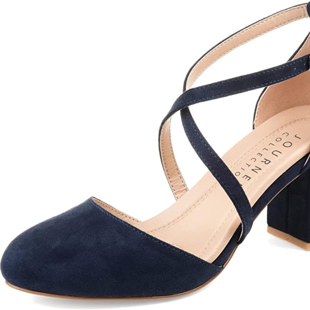 Journee Collection Women\'s Tru Comfort Foam Foster Pump - blue, Size 10